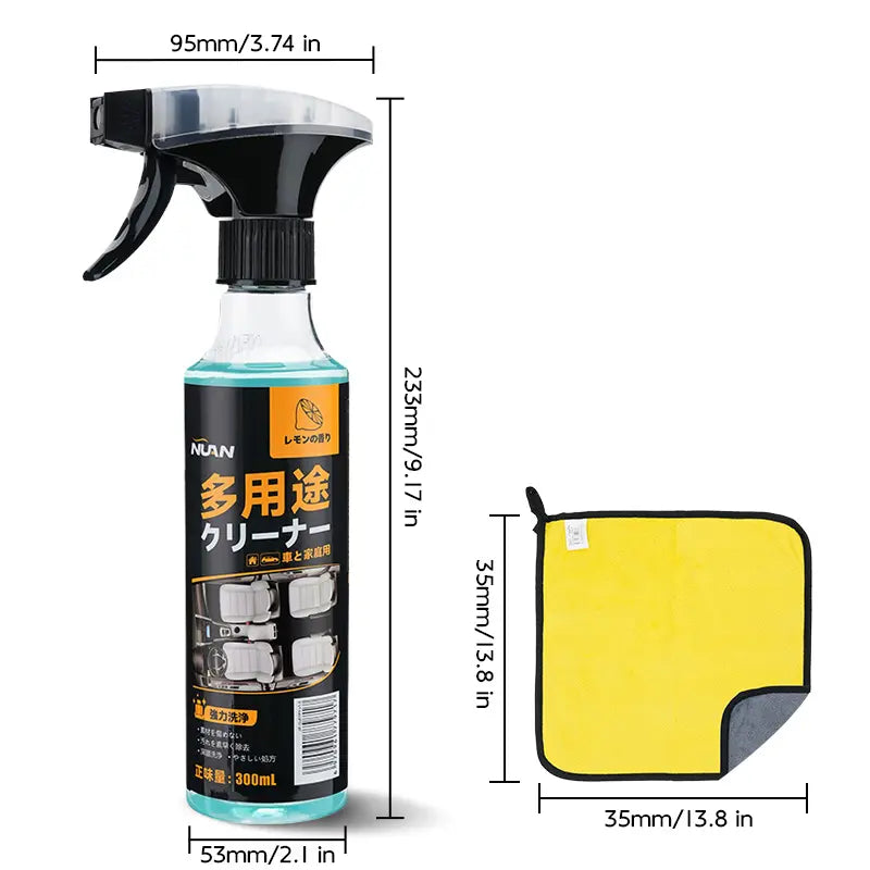 Multi-Purpose Cleaning Spray, Heavy Duty Dual-Action Degreaser & Stain Remover
