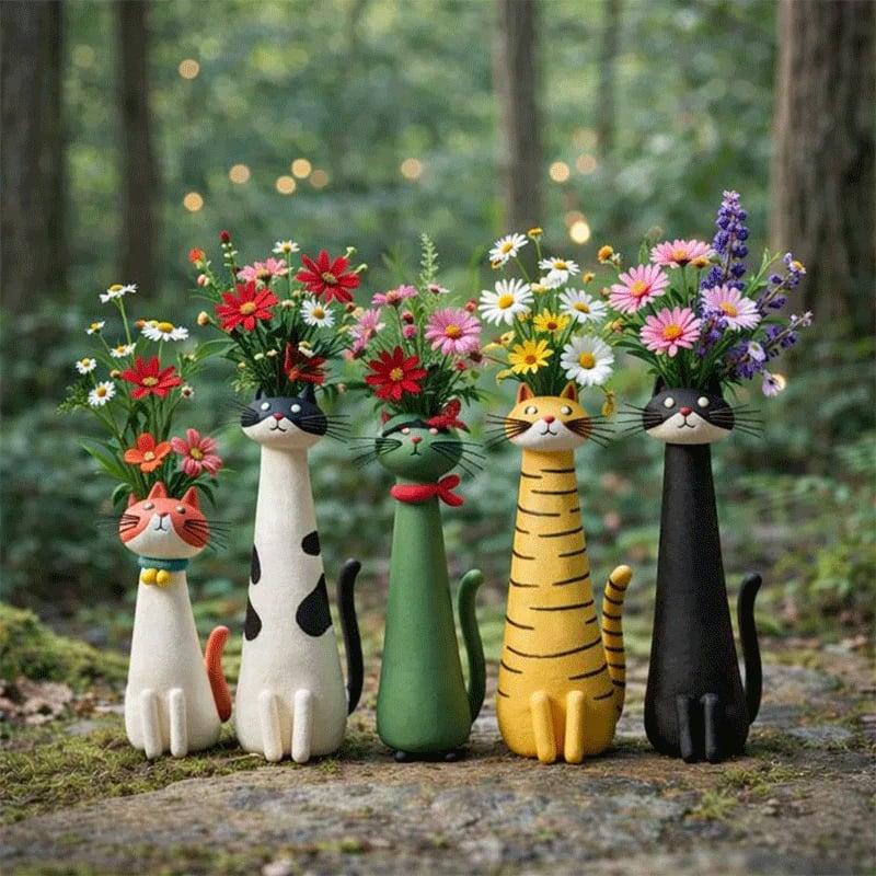 💖🎁2026 Mother's Day Gifts--😻Unique Cat Shaped Flower Vase