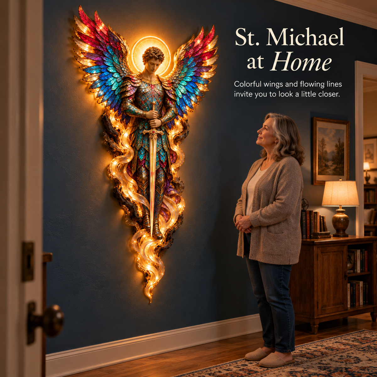 ✝️ ✨ Heavenly Radiance™ Lighted Angel Wall Sculpture