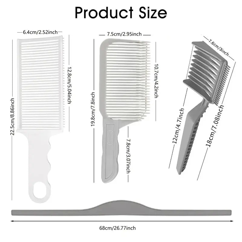 Unisex 4-Piece Hair Cutting Guide Kit
