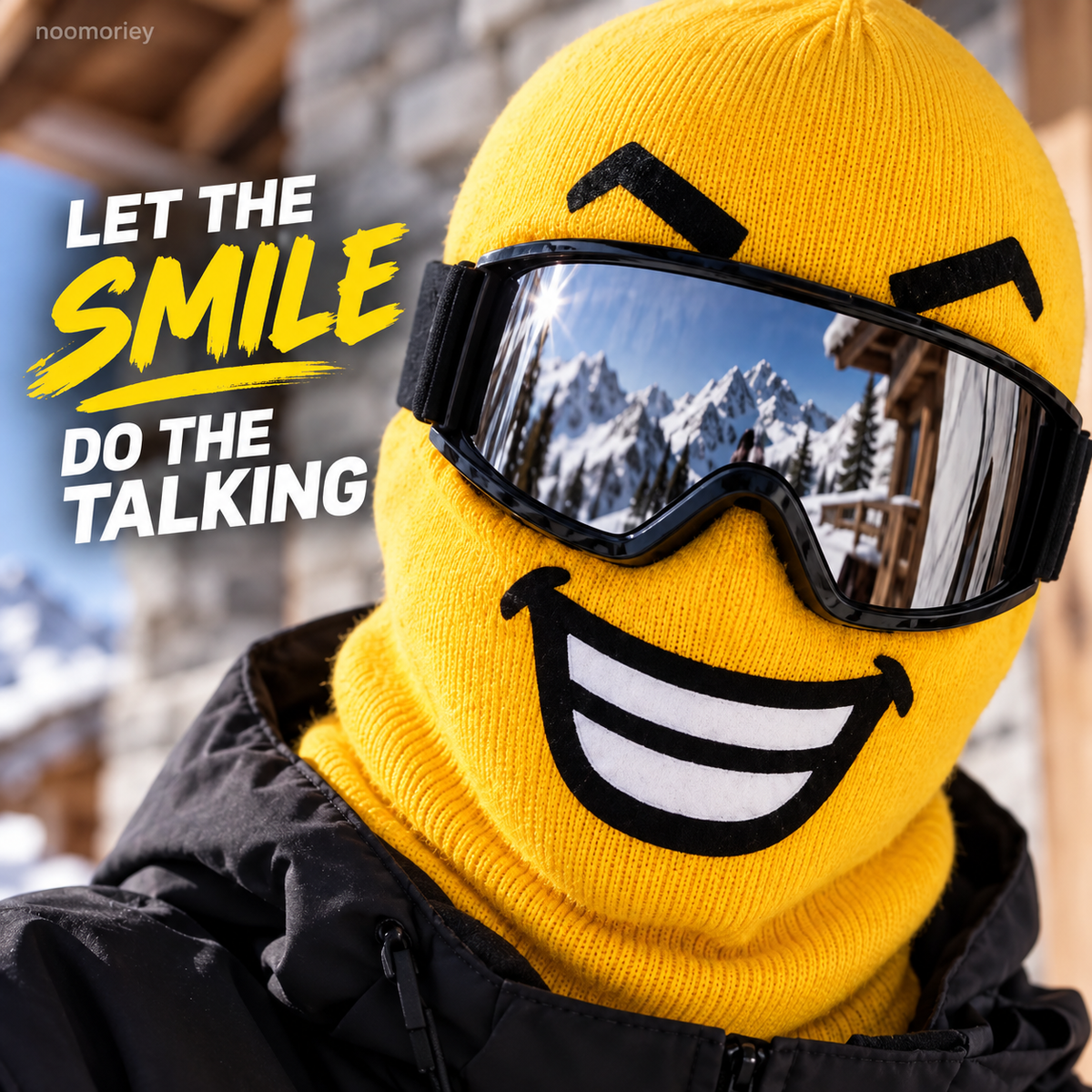 ๐ Funny Face Ski Mask โ Full-Cover Winter Balaclava