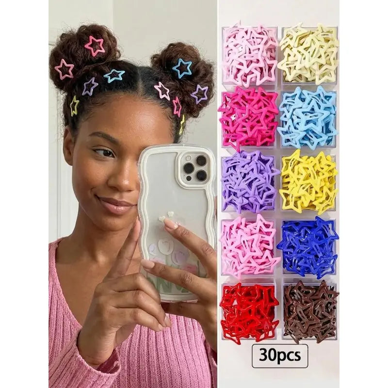 Color random Colorful Dopamine Hair Accessory Set