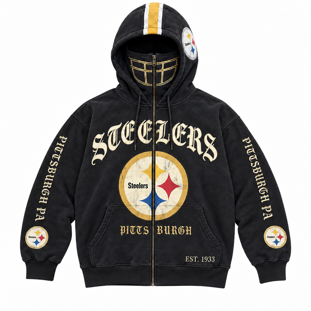🏈 2-in-1 Football Full-Zip Hoodie for Men & Women – Helmet-Style Zip Hood, Oversized Fit, Long Sleeve Game Day Pullover Jacket for Football Fans 🏆