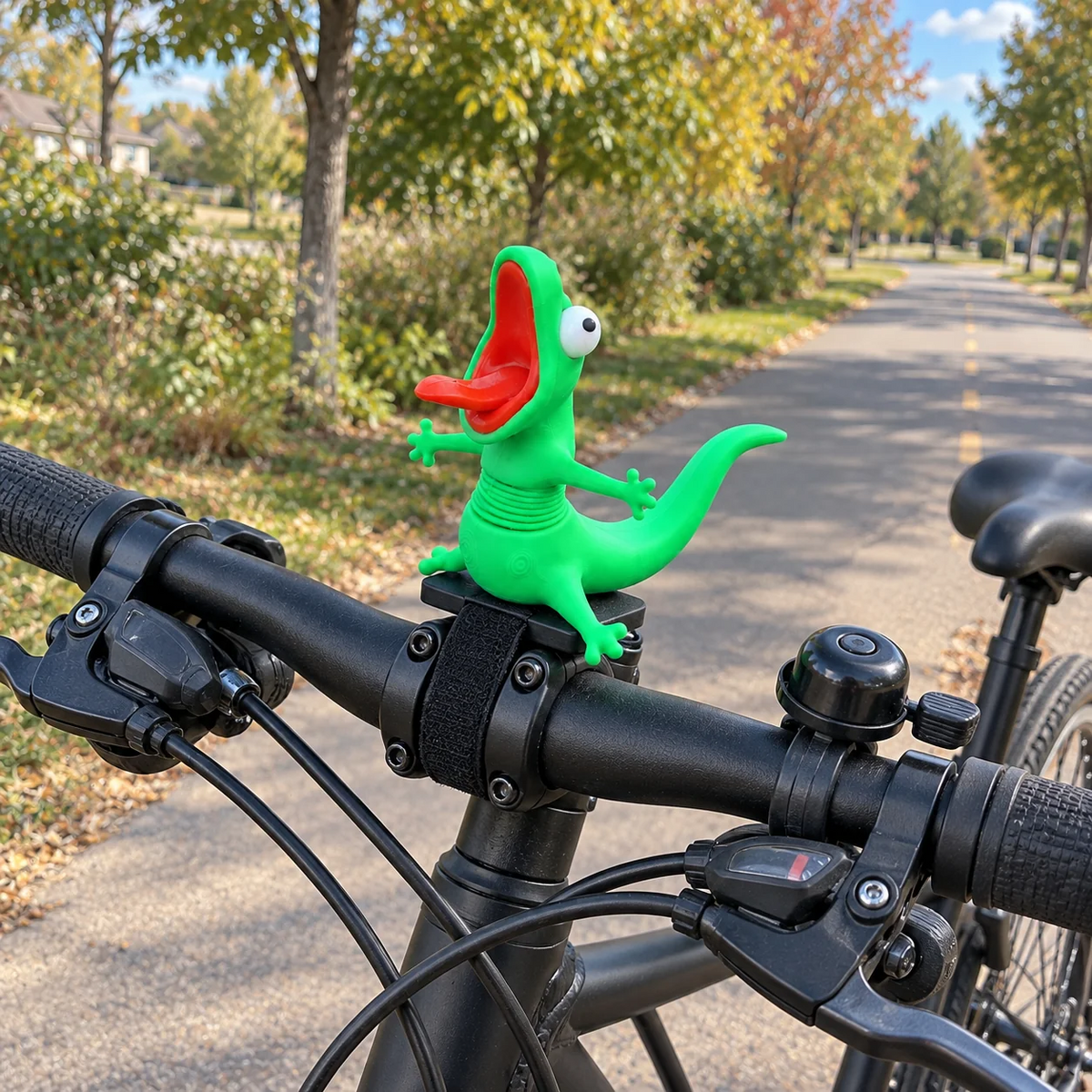 🦎🏍Wobbly Riding Buddy – Car & Motorcycle Decor