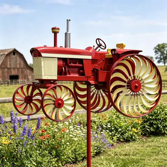 ๐ฅHOT SALE 55% OFF ๐Earl's Handmade Tractor Wind Spinner