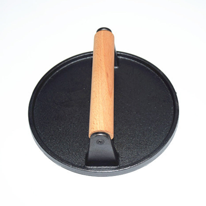 ๐ณ 50% OFF! ๐ฅ Cast Iron Steak & Burger Press with Wooden Handle โ Even Heat Distribution, Perfect Grill Marks & Easy Clean โ Restaurant-Quality Results at Home ๐ฅฉโจ