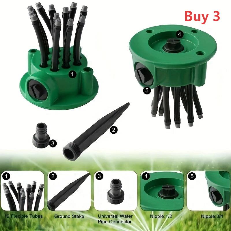 🌱 360° Multi-Directional Lawn Sprinkler💧Precision Garden Irrigation with Flexible Spray Nozzles🌱