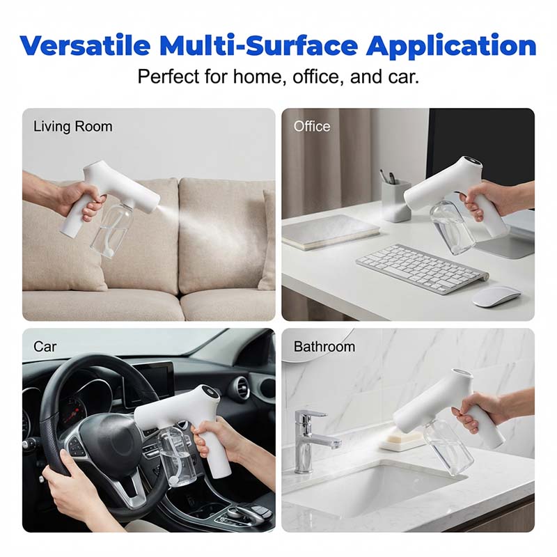 ๐ฆ 50% OFF NOW! ๐ซ Cordless Nano Atomizer โ Touchless Disinfecting, Blue Light โ For Home, Office & Car ๐