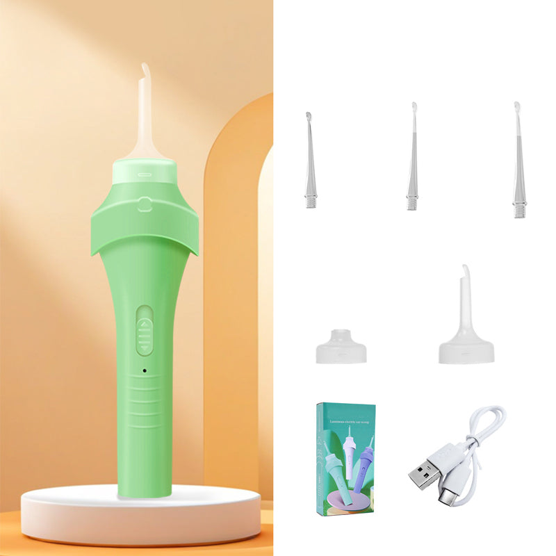 ๐ LED Ear Wax Vacuum Cleaner with 65 kPa Suction & Washable Silicone Tips
