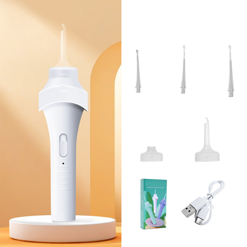 ๐ LED Ear Wax Vacuum Cleaner with 65 kPa Suction & Washable Silicone Tips