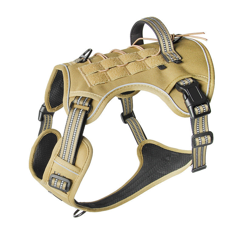 Outdoor Heavy-Duty Adjustable No-Pull Dog Harness with Control Handle