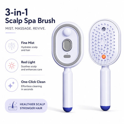 3-in-1 Scalp Spa: Red Light & Misting Detangler
