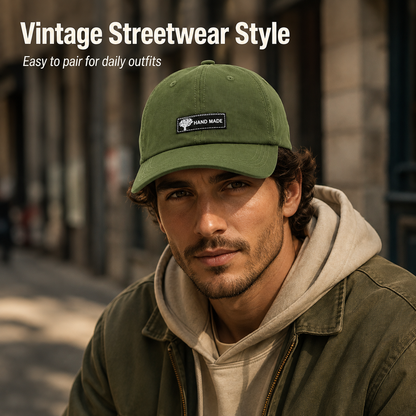 🕶️ 50% OFF Men's Retro Pilot Baseball Cap ✈️ Glasses-Ready Statement Style