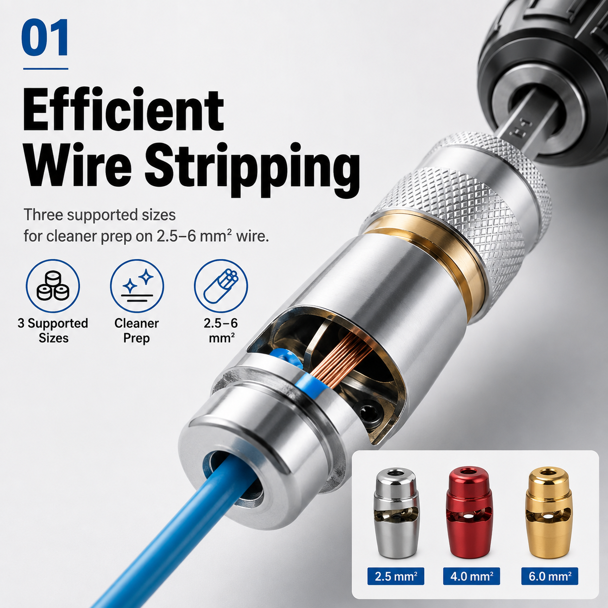 5-in-1 Drill Wire Stripper & Twister
