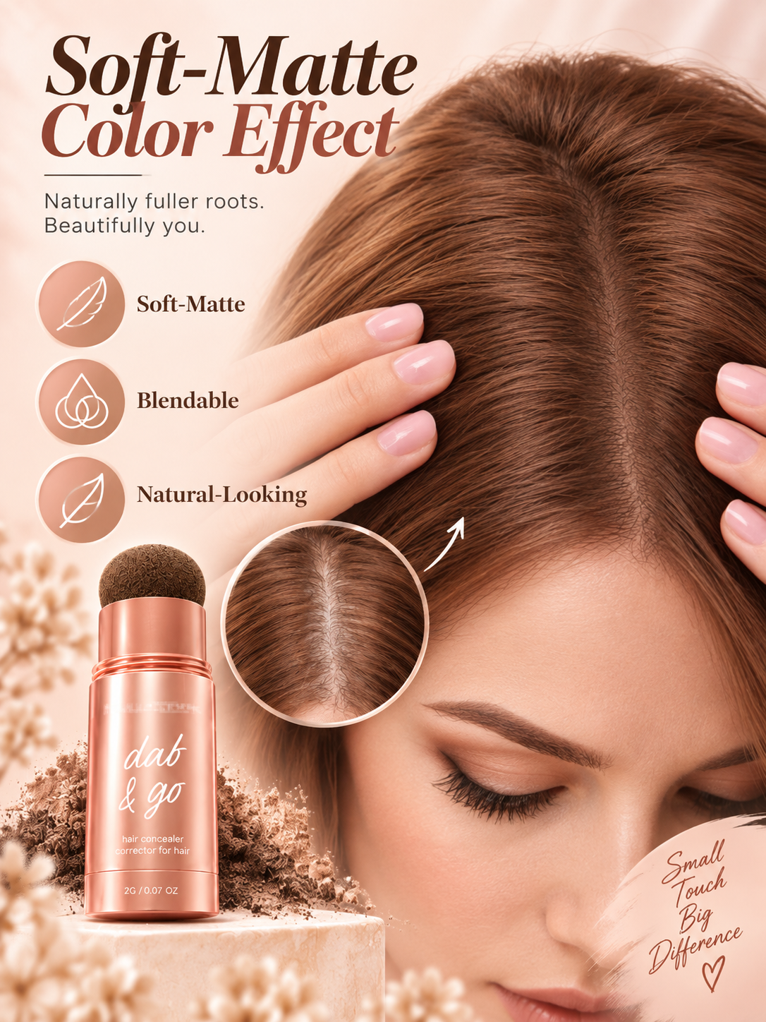 💇 Hairline Shadow Powder – Natural Root Touch-Up & Hairline Filler