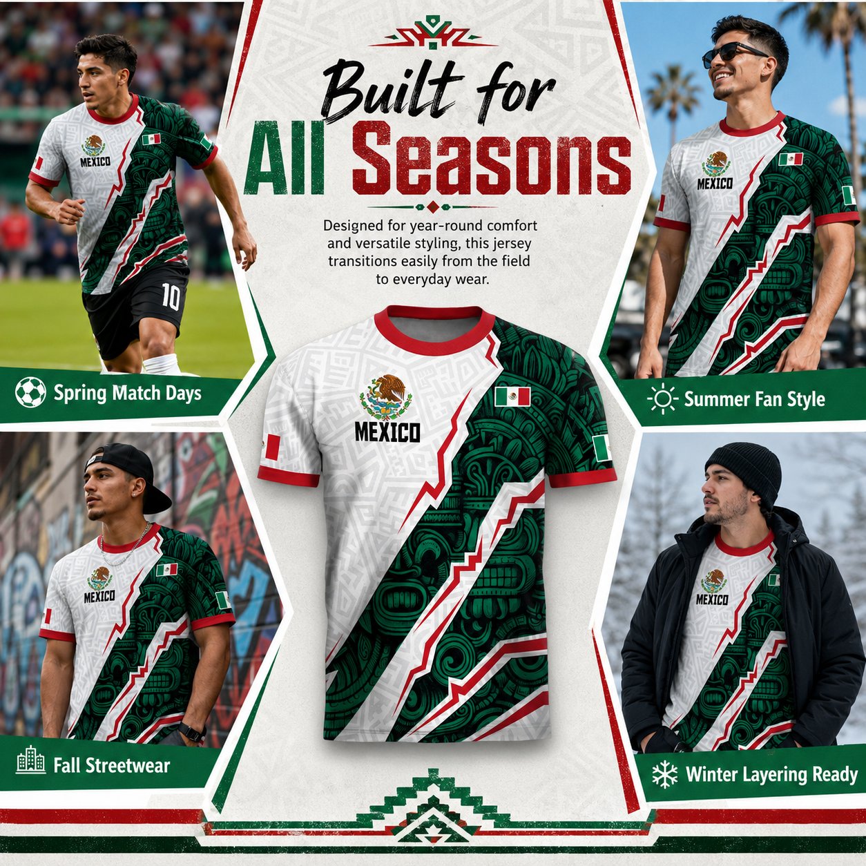🇲🇽⚽Mexico 2026 Soccer Jersey: Unleash Your Aztec Spirit! 🇲🇽 Unique Heritage Eagle Design – The Ultimate Pride for Every Mexican Fan
