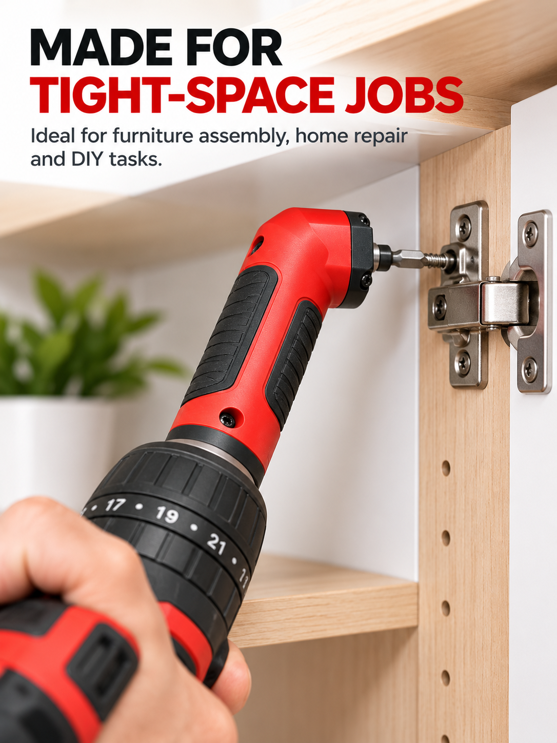 🔧 1/4' Right Angle Drill Adapter – High-Torque 90° Driver for Tight Spaces