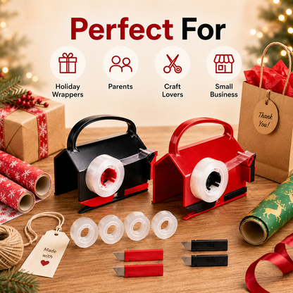 🎁2-in-1 Wrapping Cutter & Tape Dispenser