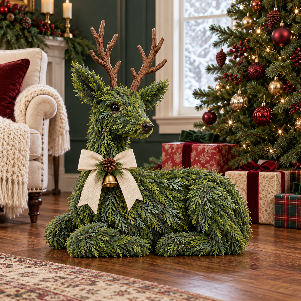 🎉Evergreen Reindeer Christmas Decoration