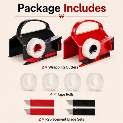 🎁2-in-1 Wrapping Cutter & Tape Dispenser