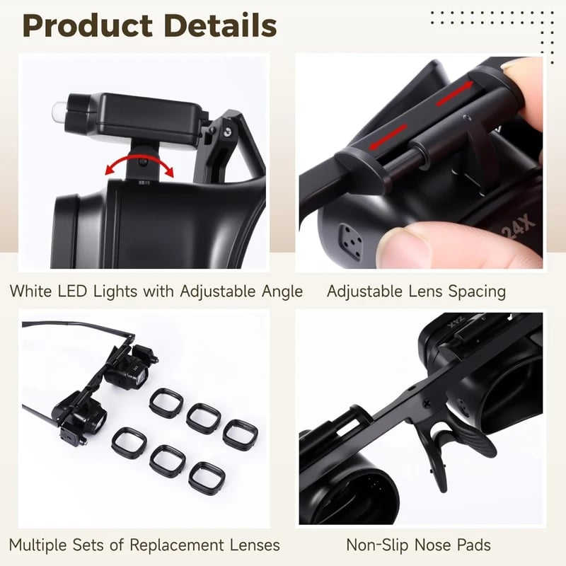 📢📢50% OFF !! ⏰Precision LED Magnifier for Electronics & Crafts