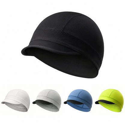 🔥HOT SALE🔥💯Quick-Dry Breathable Helmet Liner Sun Visor Skull Cycling Cap