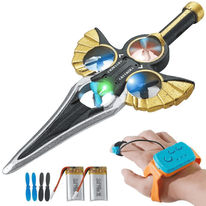 🔥Hot Sale 49% off🌟🕹️Flying Battle Sword – LED Hovering Spinning Toy✨⚔️
