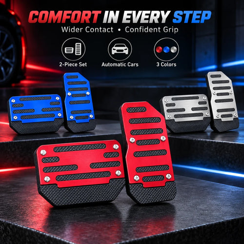 2PCS NonSlip Universal Automatic Foot Brake Gas Cover Pad Pedal Accessories Car