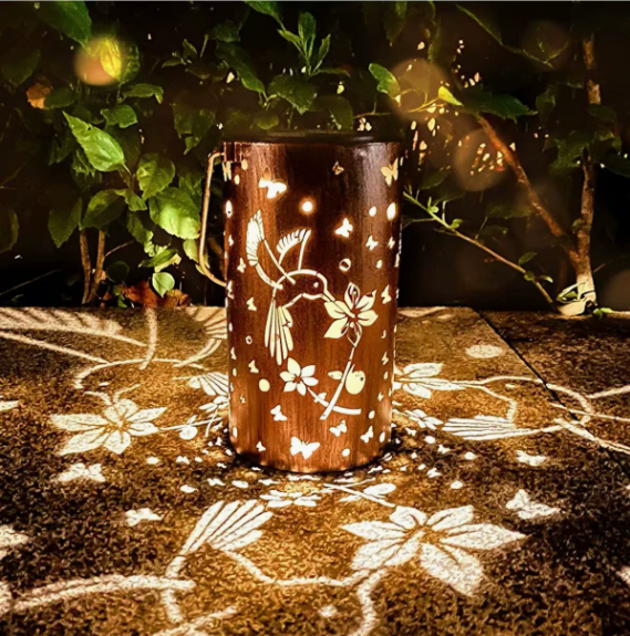 Colorful Sunflower Glow Solar Garden Lantern