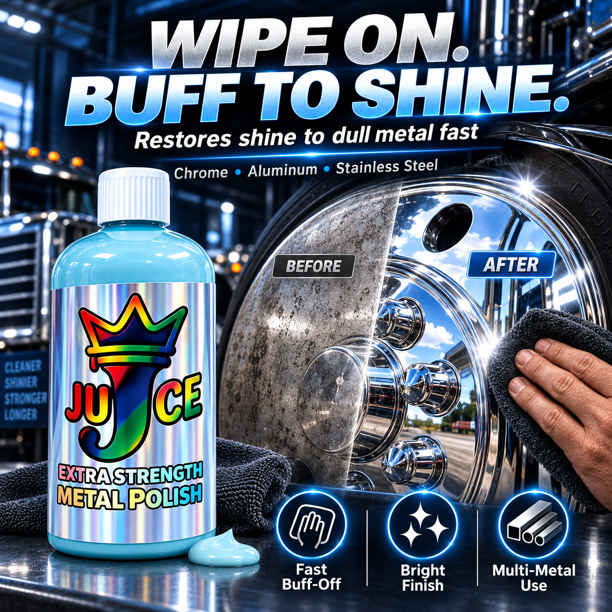 ✨ 50% OFF 100ml Metal Polish Paste – Rust, Stain & Scratch Restorer for Stainless Steel
