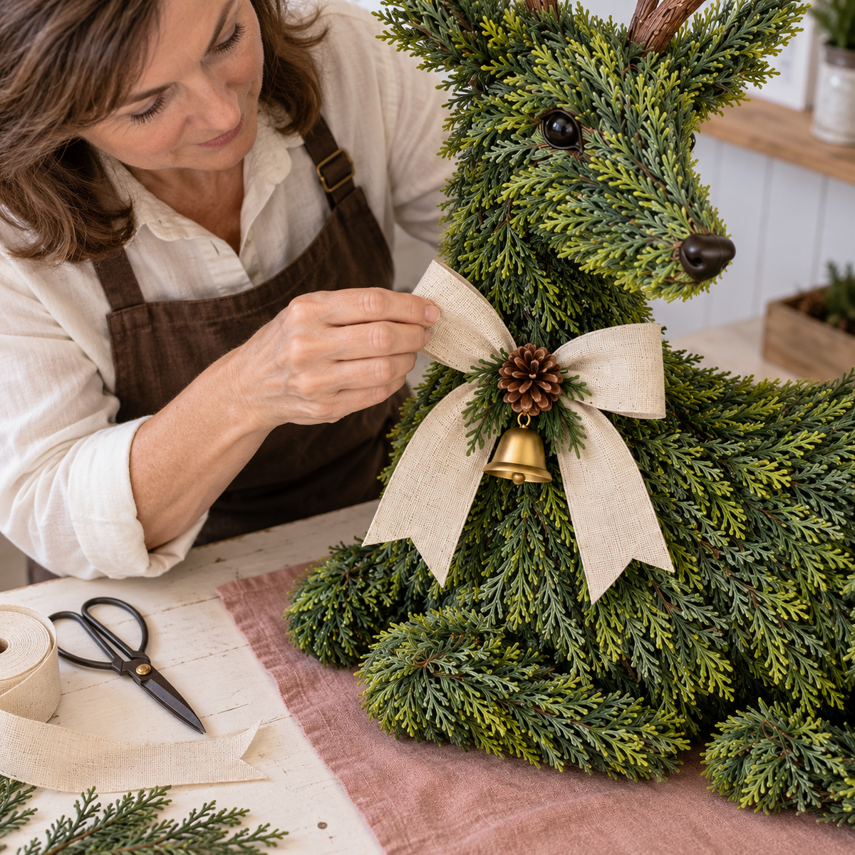 🎉Evergreen Reindeer Christmas Decoration