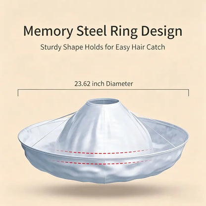⭕ UMBRELLA HAIR CUTTING CAPE | Large Hair Catcher with Memory Steel Ring for Cleaner Home Grooming
