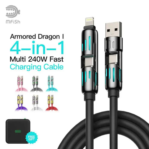 4-in-1 Charger Multi 240W Fast Charging super