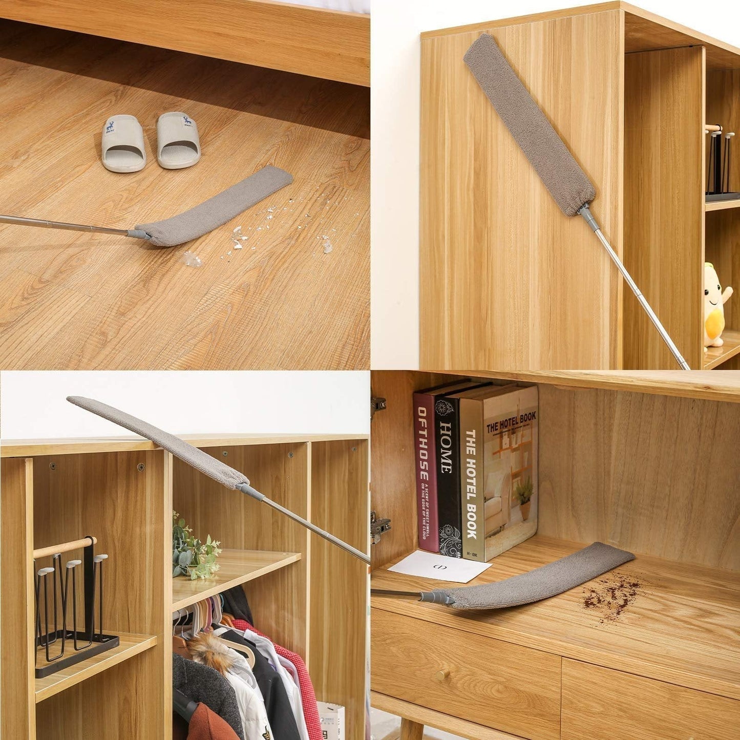 50% off🔥Retractable Gap Dust Cleaner With 3pcs Towels