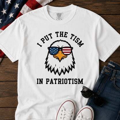Comfort Colors "Put The Tism In Patriotism" Athletic Eagle Shirt – 2026 Funny Pure Cotton Streetwear Tee