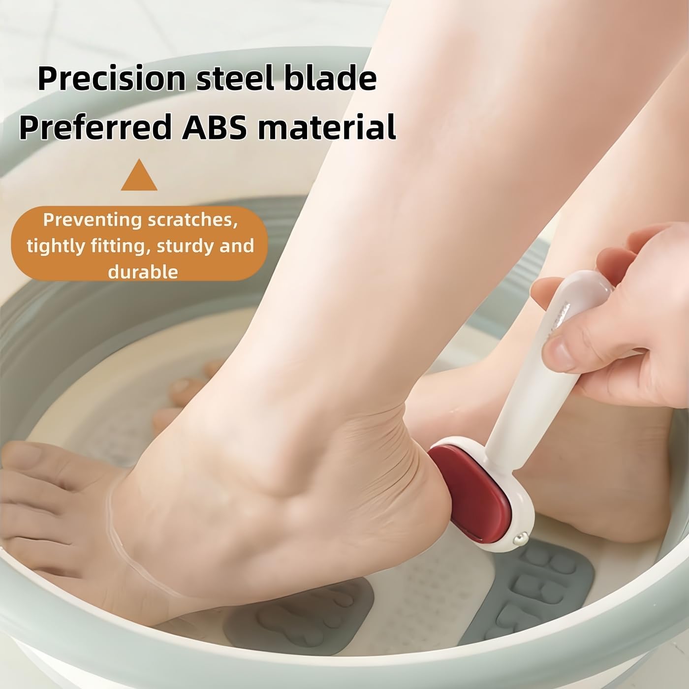 🔥Limited Time 49% OFF | Dual-Sided Foot Callus Remover, Replaceable Stainless Steel Blade Pedicure Scraper for Cracked Hard Foot Skin