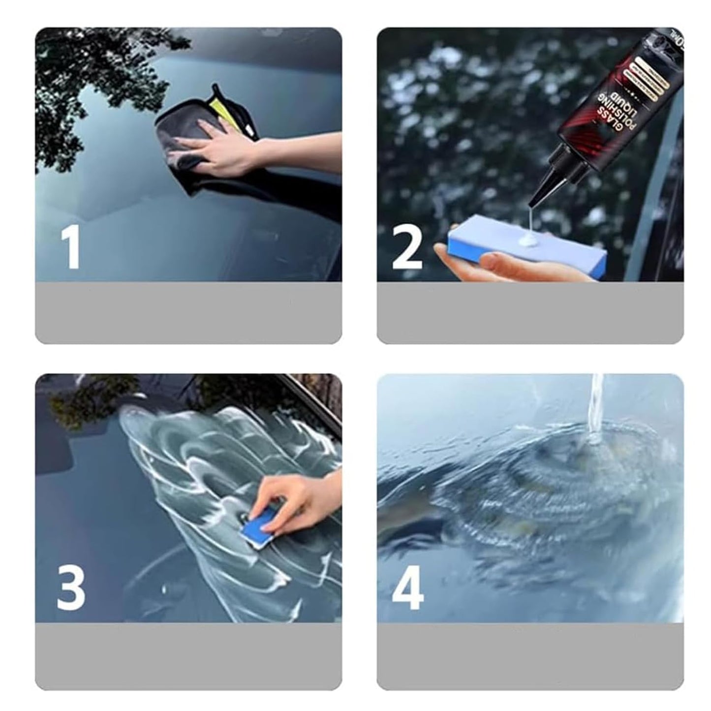 Auto Glass Scratch Care Polishing Fluid – Scratch-Free, Liquid Glass Car Polish, D1 Glass Polishing Liquid for Minor Scratches Long-Lasting Protection