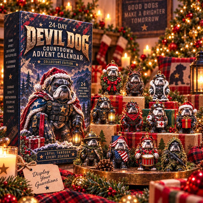 🐾🔥 Devil Dog 24-Day Christmas Countdown Advent Calendar