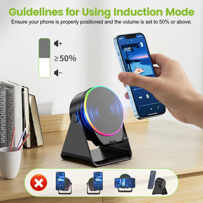 5-in-1 Wireless Induction Bluetooth Speaker