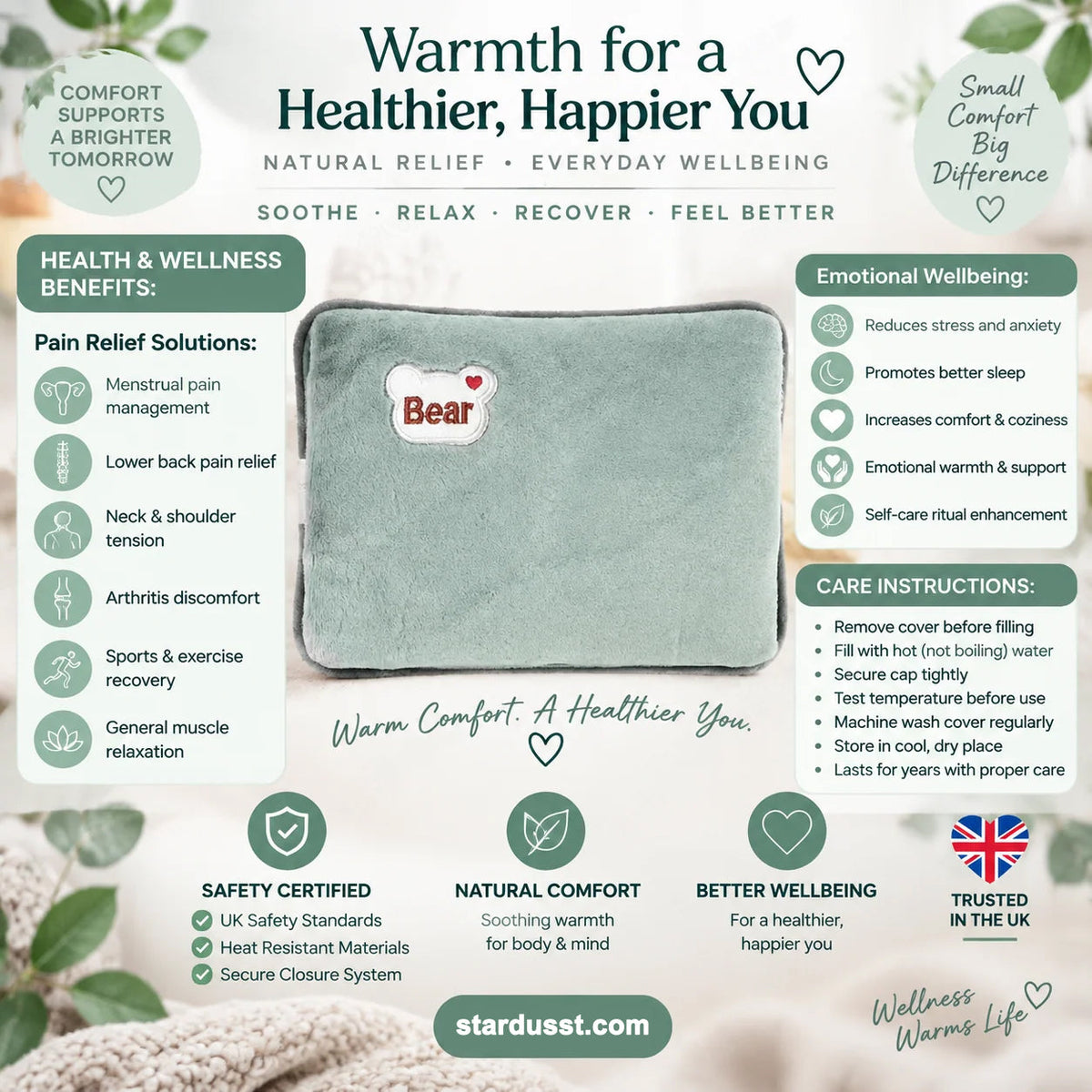 🎄Christmas Sale! LAST DAY ONLY! ⏰Rechargeable hot water bottles, heat packs, explosion-proof heat pads