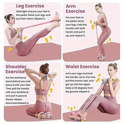 Portable Foot Pedal Fitness Equipment Home Gym Full Body Workout Machine, Exercise Sit-ups, Yoga, Abdominal Training