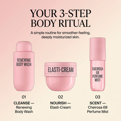 ✨3-Piece Travel Body Care Set – Body Wash, Moisturizing Cream & Perfume Mist