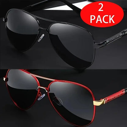 🕶️Aviator Sunglasses for Women & Men 2-Pack