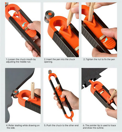 📏Precision Contour Gauge with Lock Feature📏