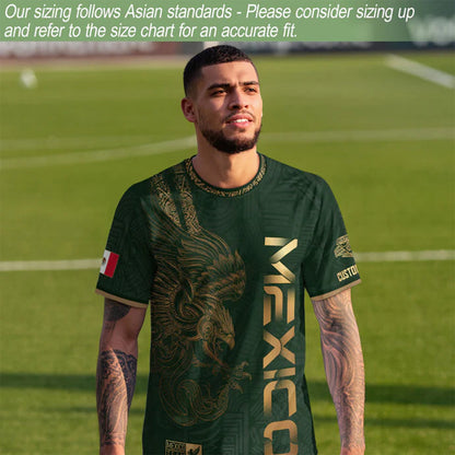 🇲🇽Men's Mexican Aztec Soccer Print Casual Tee