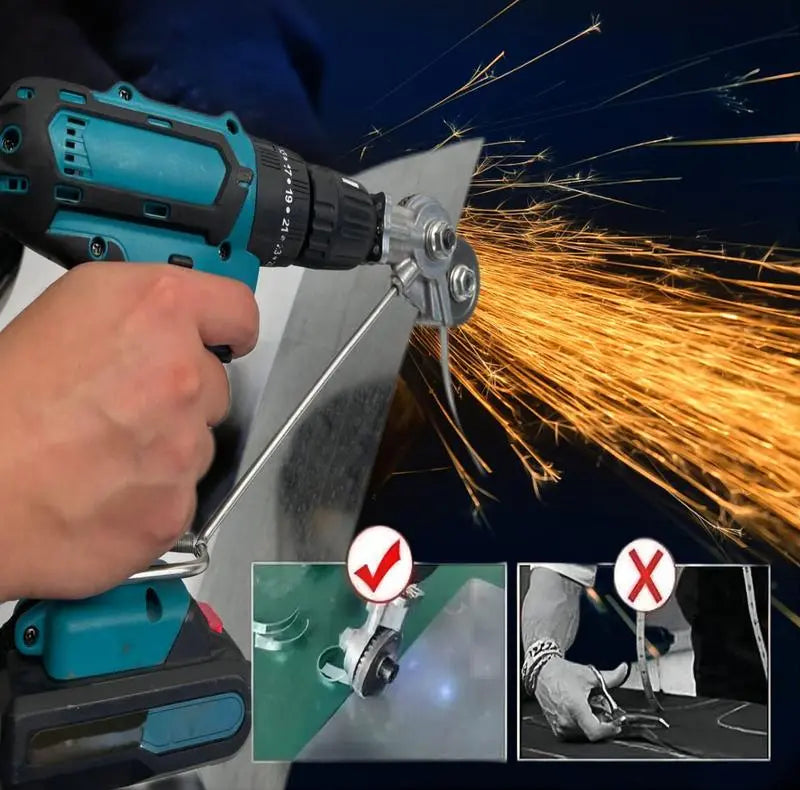 Electric Drill Mounted Metal Cutter for Iron Steel Aluminum Sheet