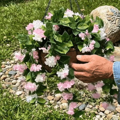 FREE SHIPPING🌸Faux Crepe Myrtle Hanging Baskets – Ultra-Realistic🌸✨(2 pcs)