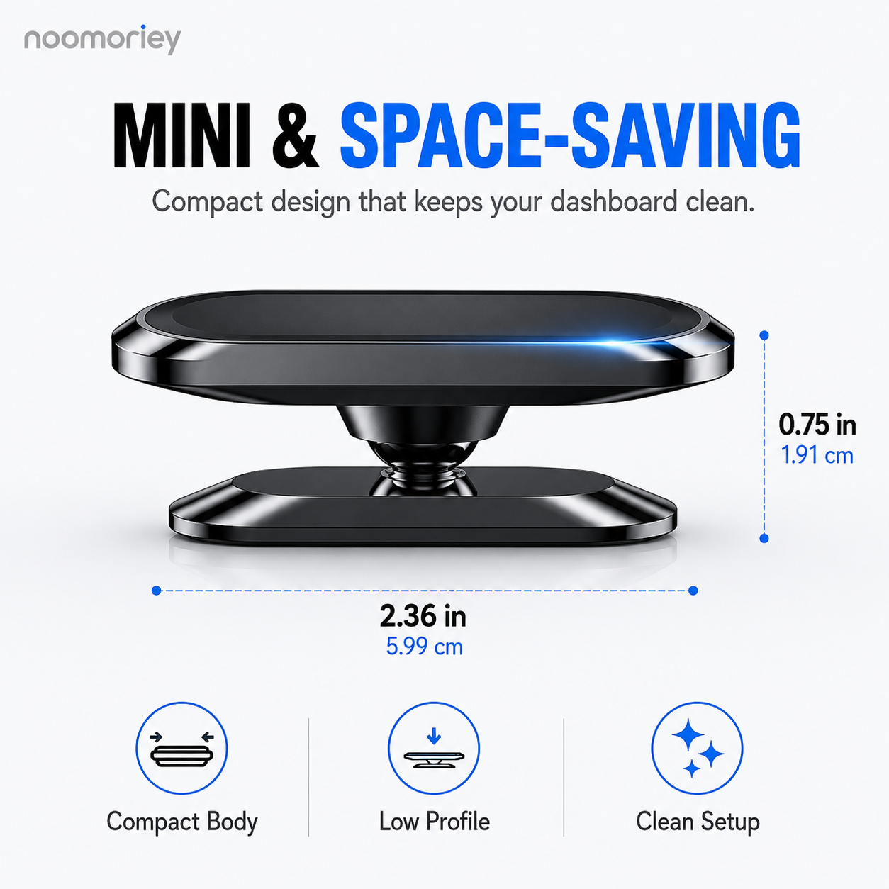 360° Magnetic Car Phone & Tablet Mount with Suction Cup