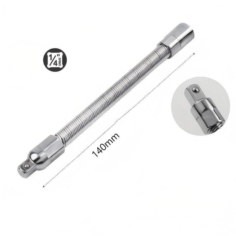 1/2 Inch 35cm Multifunctional Socket Wrench Set - 3 Bendable Shafts