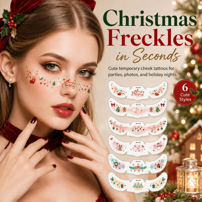 🌸✨Temporary Freckle Face Tattoos – 6 Fun Styles for Every Mood 💫 Festivals, Parties & Daily Looks🎉